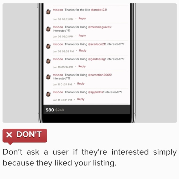 POSHMARK DON'TS - Picture 5 of 8